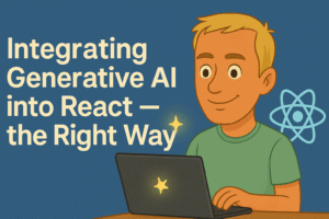 Integrating AI into a React app with elliottprogrammer character.